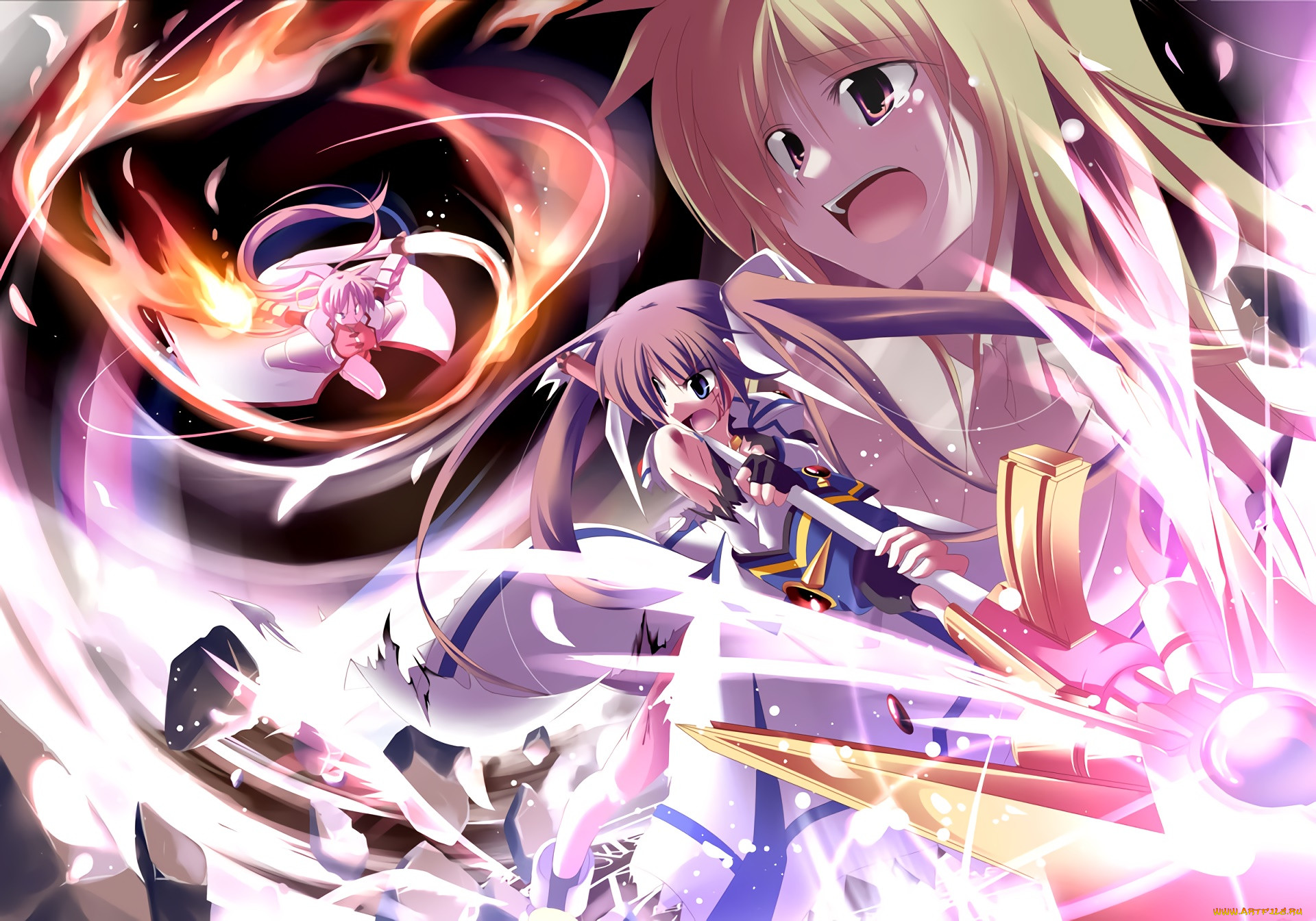 , mahou shoujo lyrical nanoha, , , 